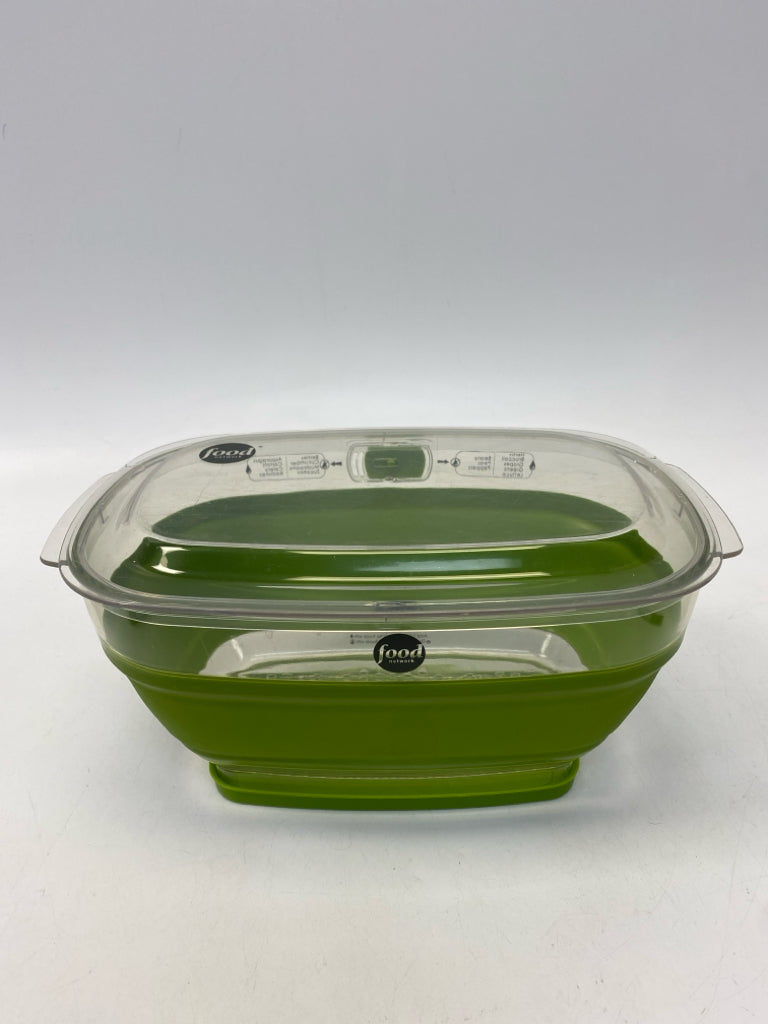 Food Network Clear Green Storage Container