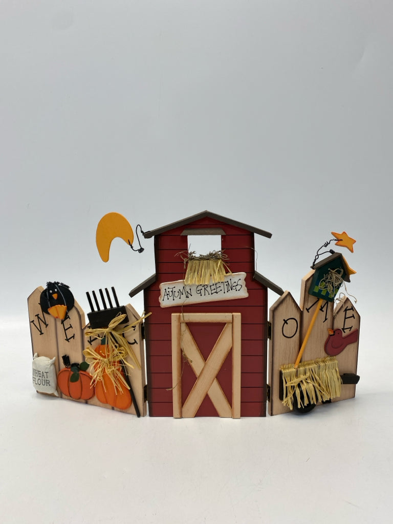 Home Interiors Red Multi Color Farm Fall