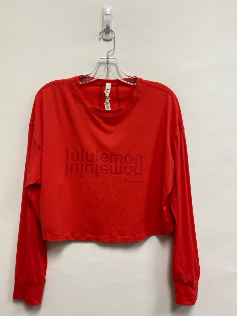 Lululemon Size 6 Red Signature Athletic Top