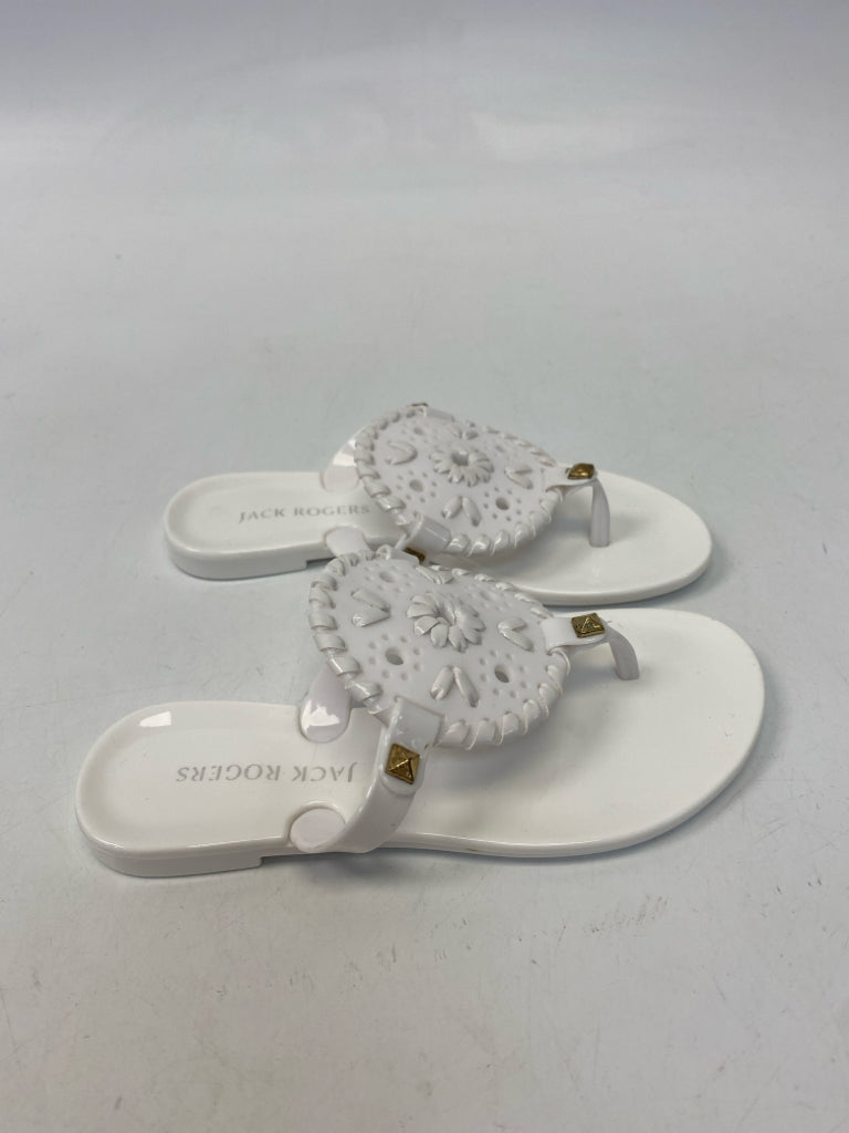 Jack Rogers SIZE 11 White Jelly Girl&