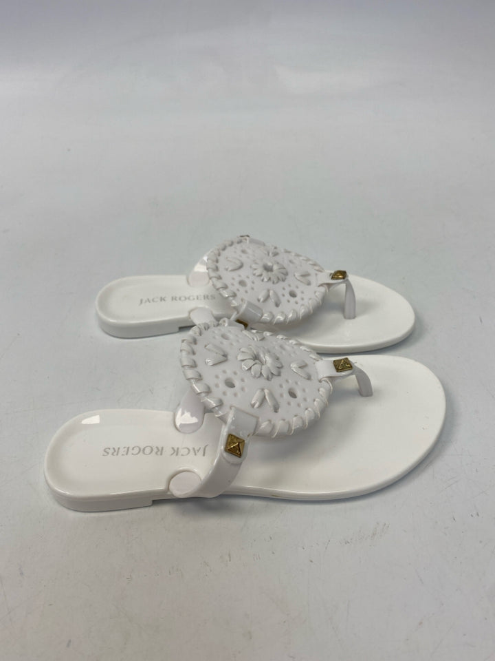 Jack Rogers SIZE 11 White Jelly Girl&