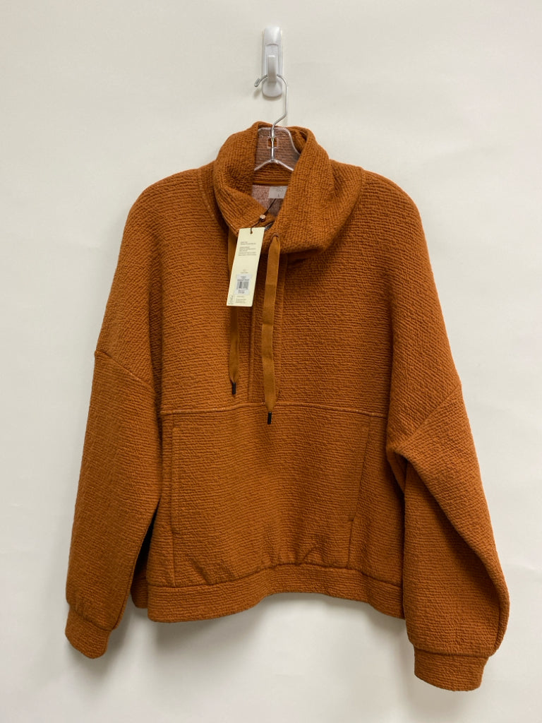 NWT Calia Size L Burnt Orange Texture Cowl Neck Ladies Pullover