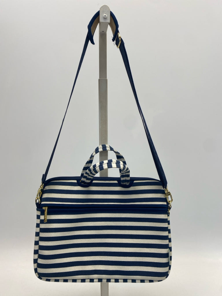 Navy White Striped Electronic/Accessory