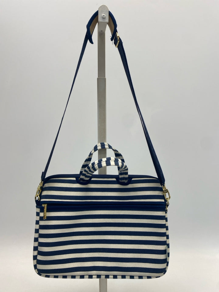 Navy White Striped Electronic/Accessory