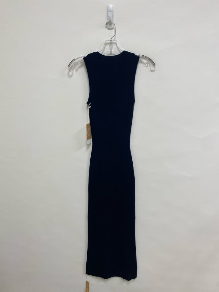 NWT Reformation Size XS Black Ribbed Sleeveless Ladies Dress