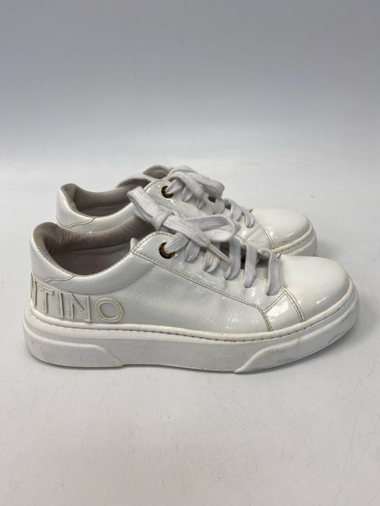 Valentino EU Size 38 US Size 8 White Lace-up Sneakers