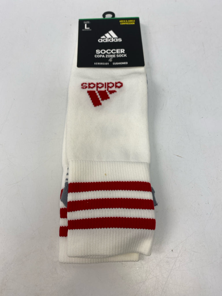 NWT Adidas Size L White/Gray Men&