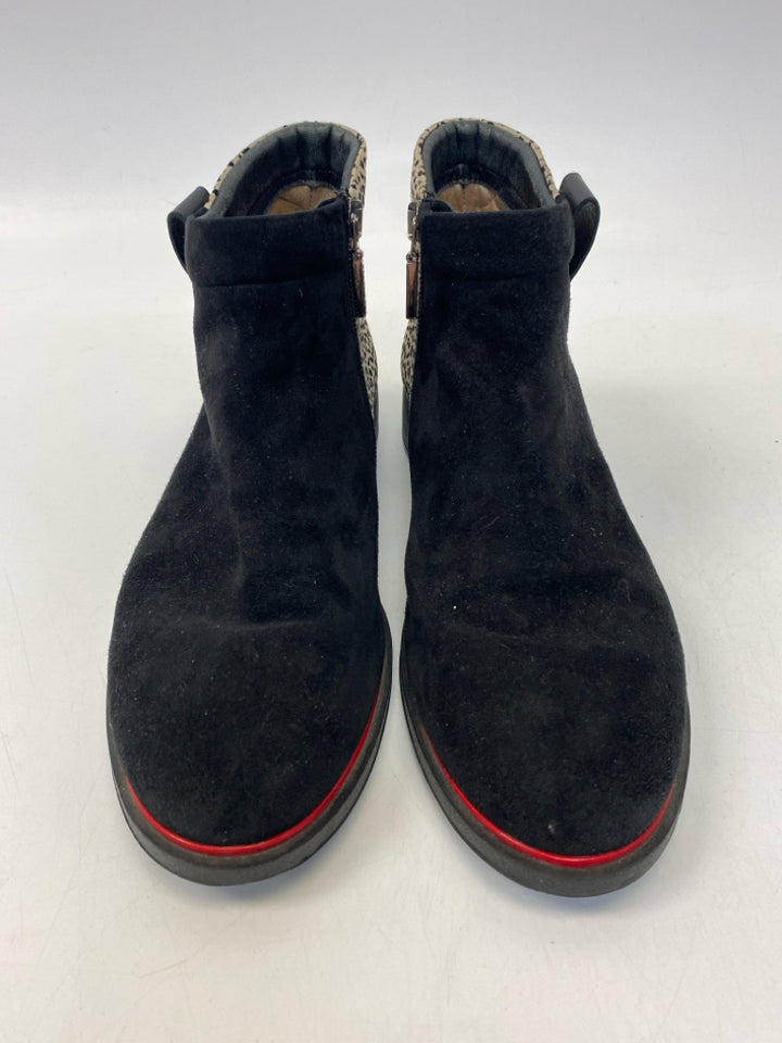 Beautifeel EU Shoe Size 40 Black Cream Animal Print Boots