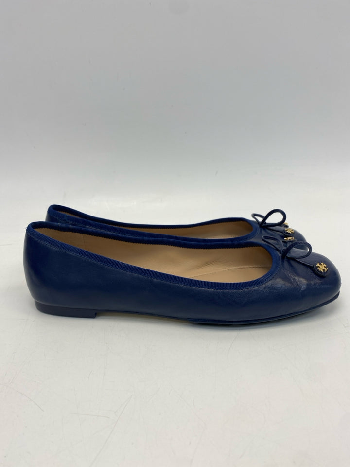 Tory Burch  Size 9 Dark Blue Bow(s) Flats