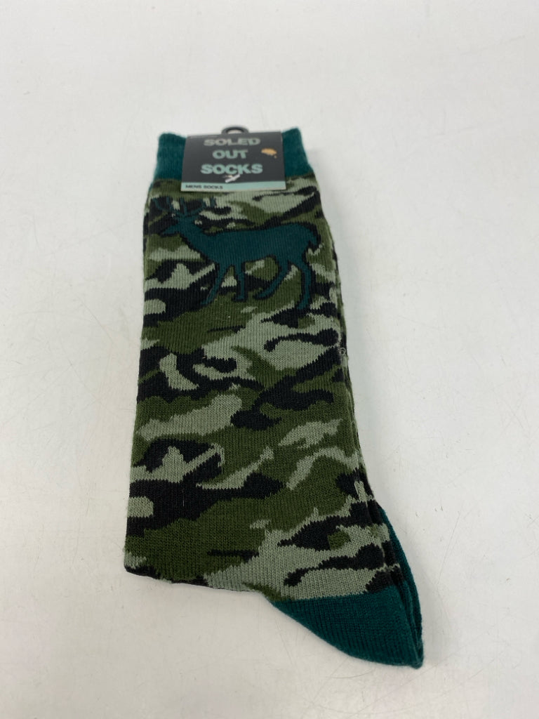 NEW Green Black Camouflage Men&