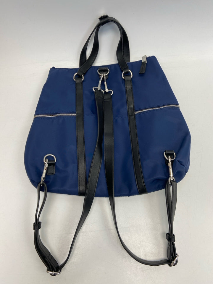 INC Navy Black Nylon Backpack