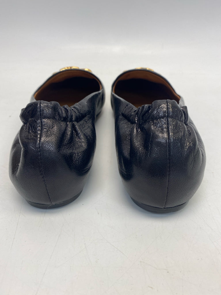 Tory Burch US Shoe Size 9 Black Gold Accent(s) Flats
