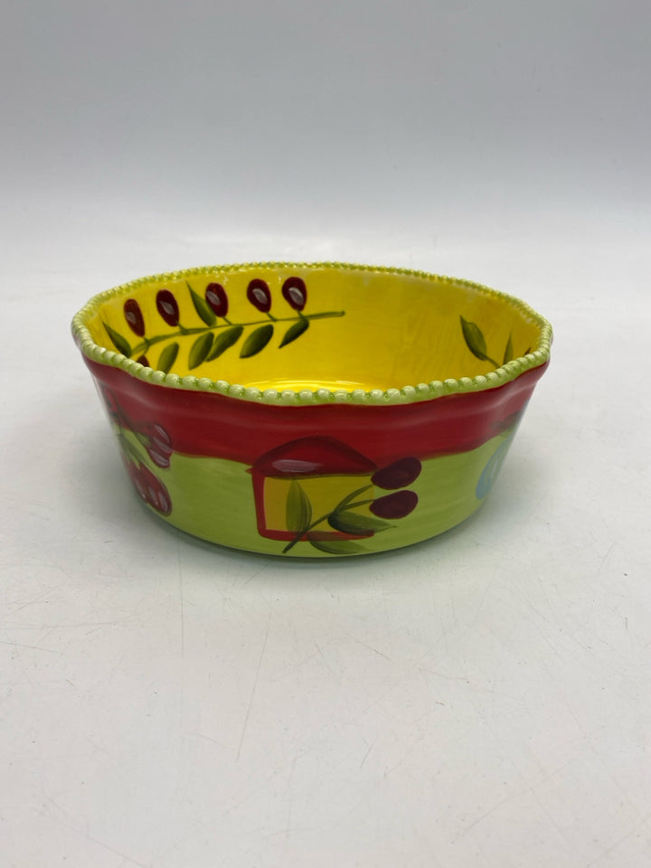 Temp-tations Green Red/Multi Olive Bowl(s)