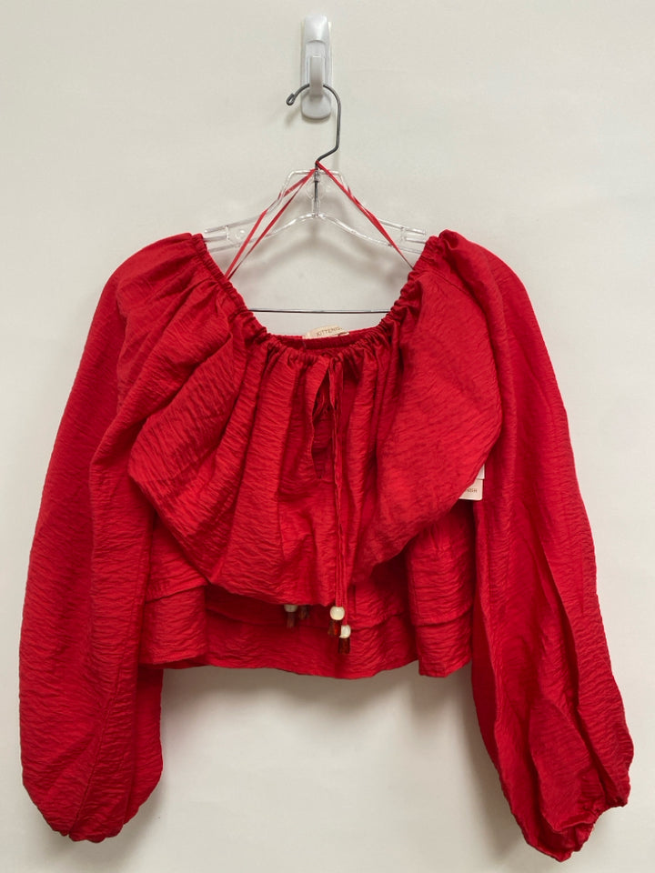 NWT Size S Red Texture Ladies 2pc Skirt