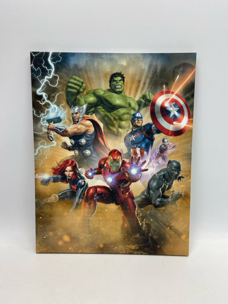 Tan Multi Color Action Figures Kids Canvas Art
