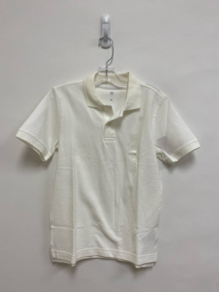 NWT Gap SIZE L White Polo Boy&