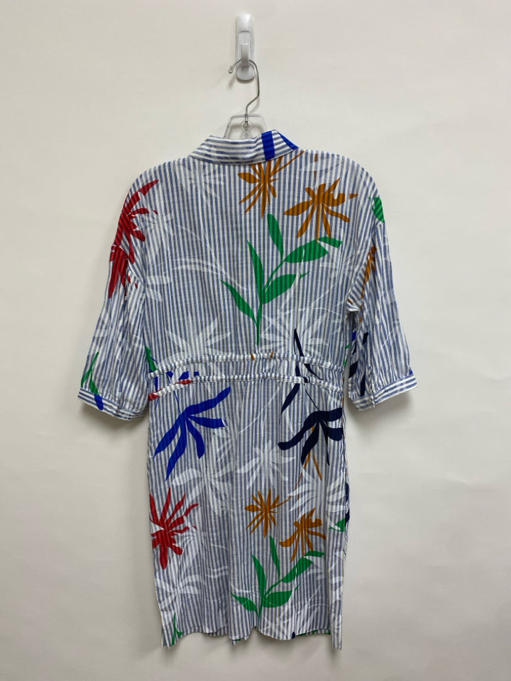 Tribal Size XXS Blue White/Multi Striped Ladies Dress
