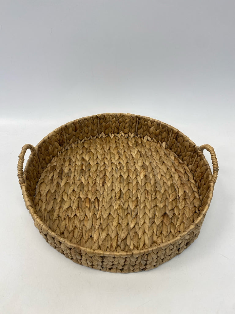 Natural Woven Basketweave Tray
