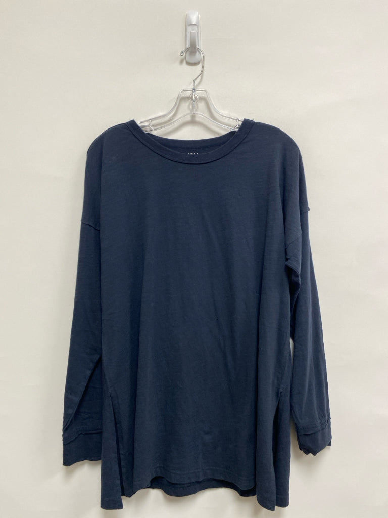 Natural Life Size S Dark Navy Long Sleeve Ladies Top