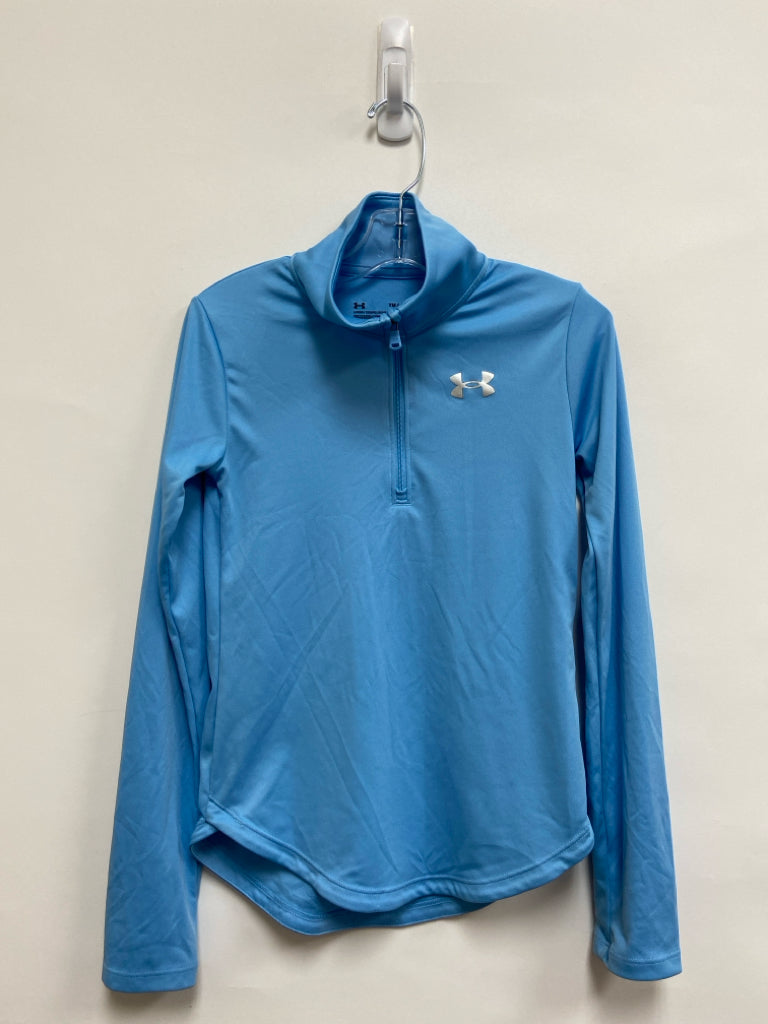 Under Armour SIZE M Powder Blue Quarter Zip Girl&