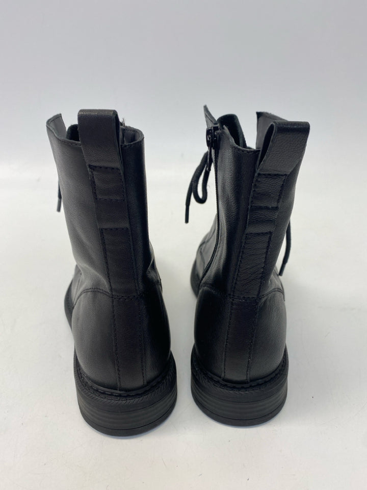 US Shoe Size 7.5 Black Side Zipper Boots