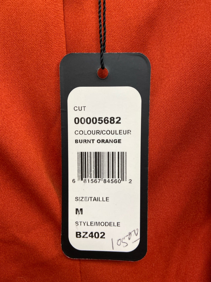 NWT Picadilly Size M Burnt Orange Drape Faux Suede Ladies Jacket