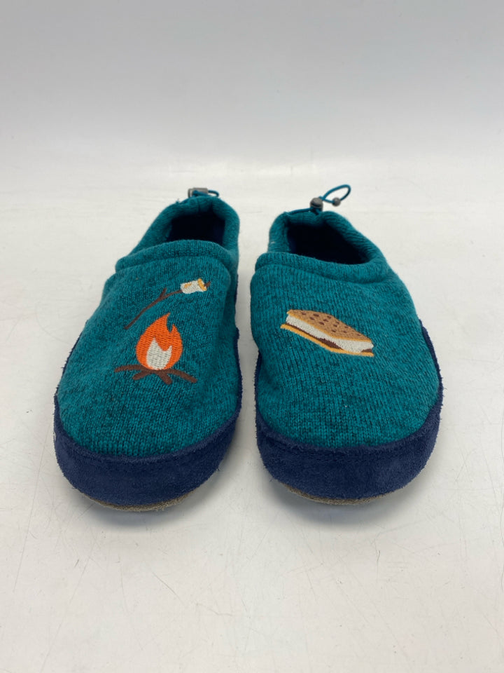 L L Bean SIZE 5/6 Teal Green Navy Trimmed Boy&
