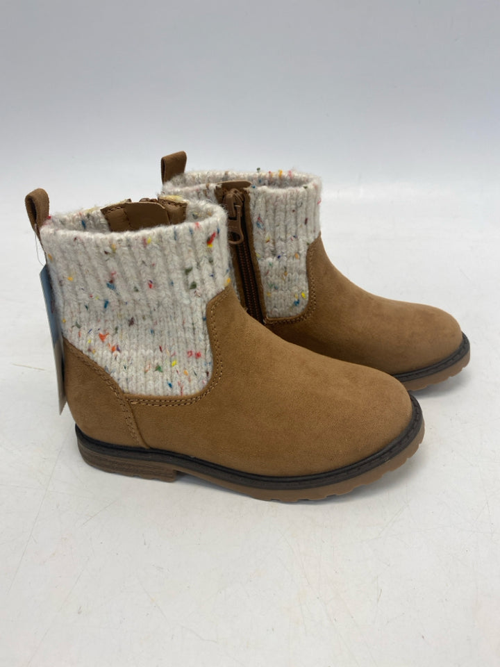 NWT Cat &amp; Jack SIZE 9 Brown Cream Girl&