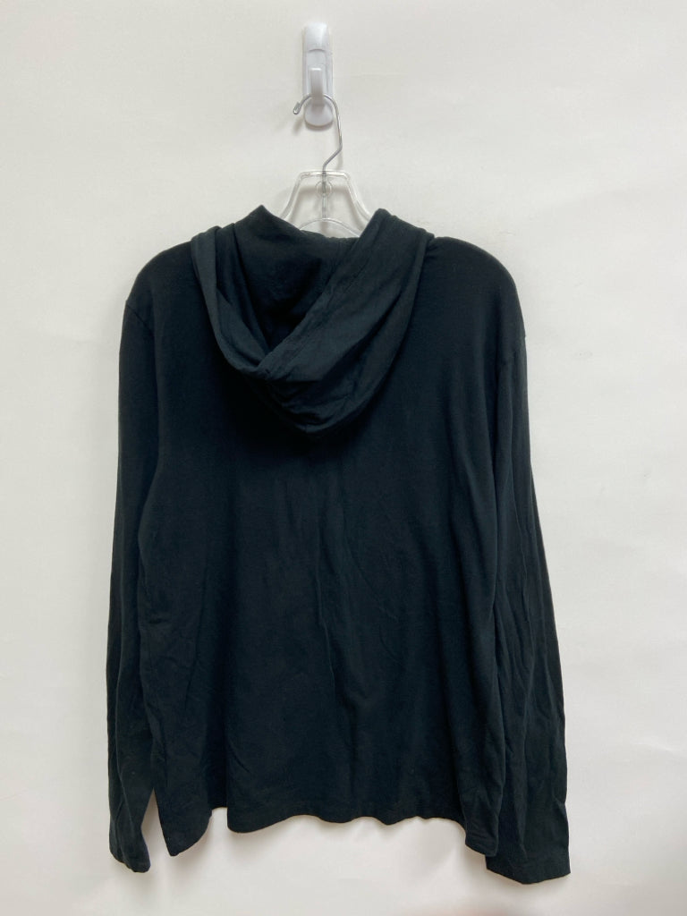 Polo Size M Black Hooded Men&