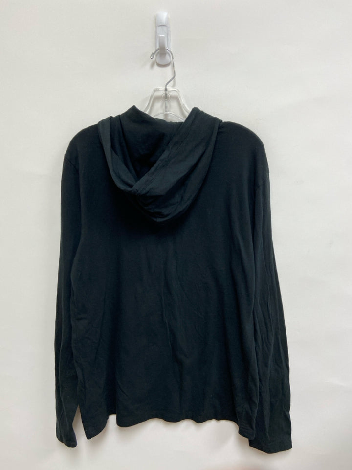 Polo Size M Black Hooded Men&