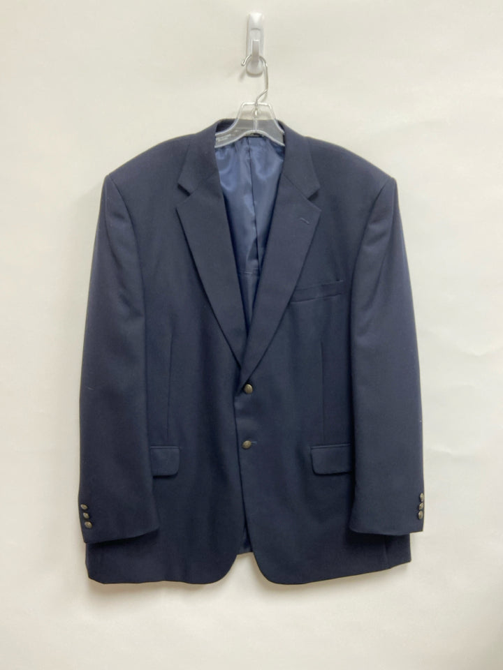 Meeting Street Size 48L Dark Navy Wool Blend Men&