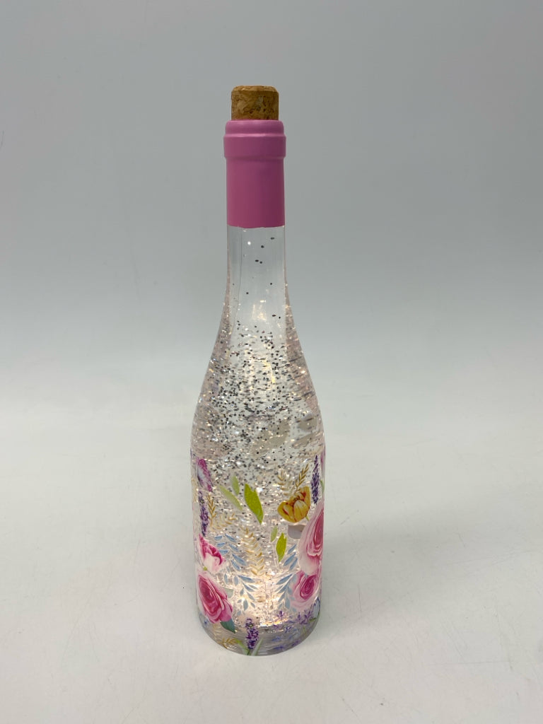 Clear Pink Glitter Flower(s) Misc. Home Item
