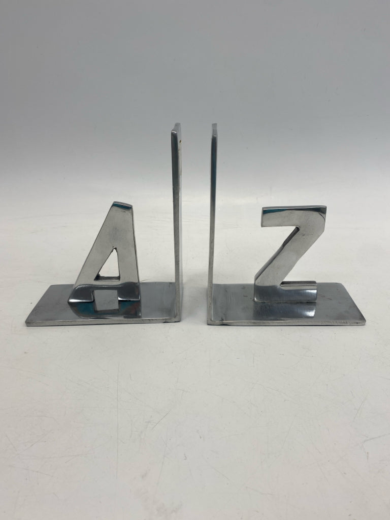 Silver Bookends