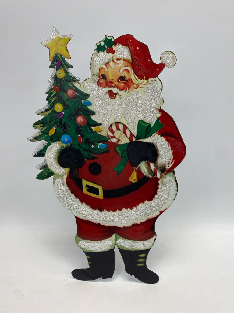 Red/White Green/Multi Lit Metal Christmas