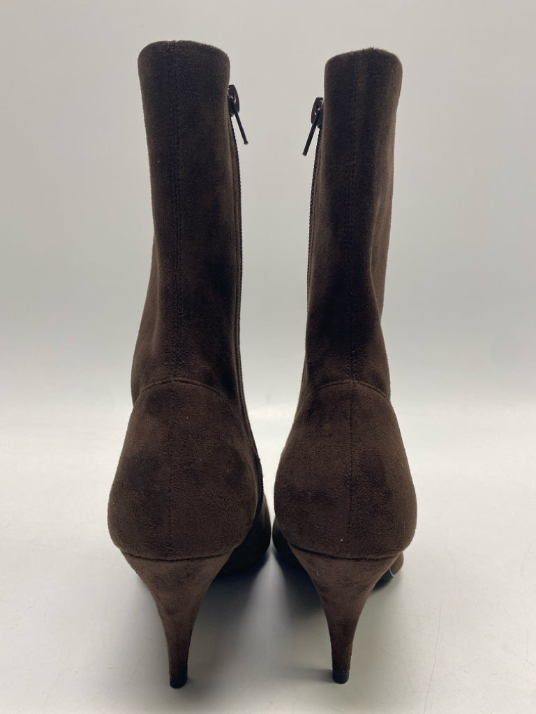 Jeffrey Campbell US Shoe Size 9.5 Brown Side Zipper Suede Boots