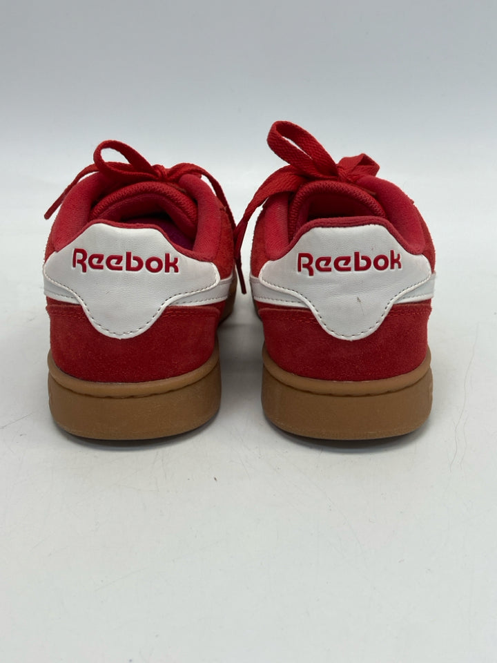 Reebok  Size 7.5 Red Lace-up Sneakers