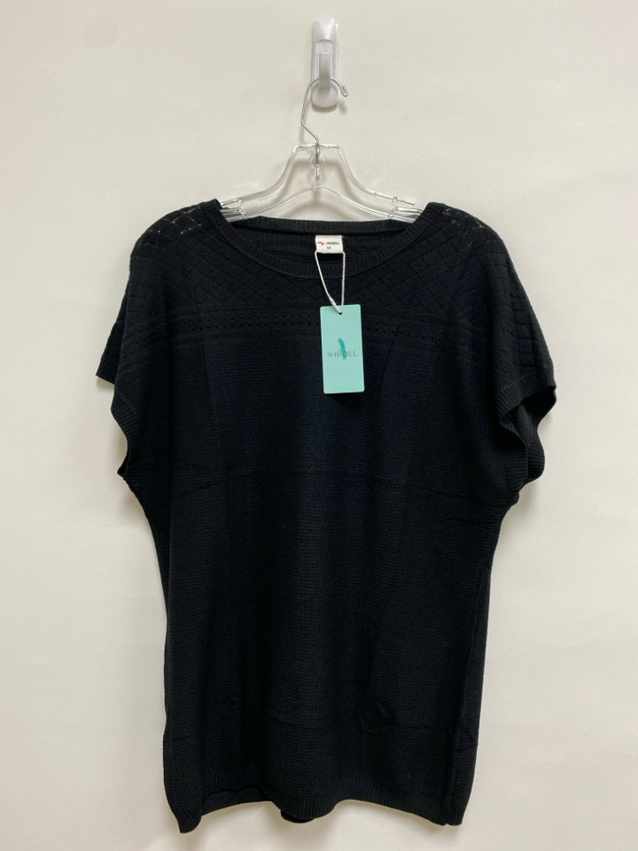 NWT Size M Black Texture Ladies Sweater