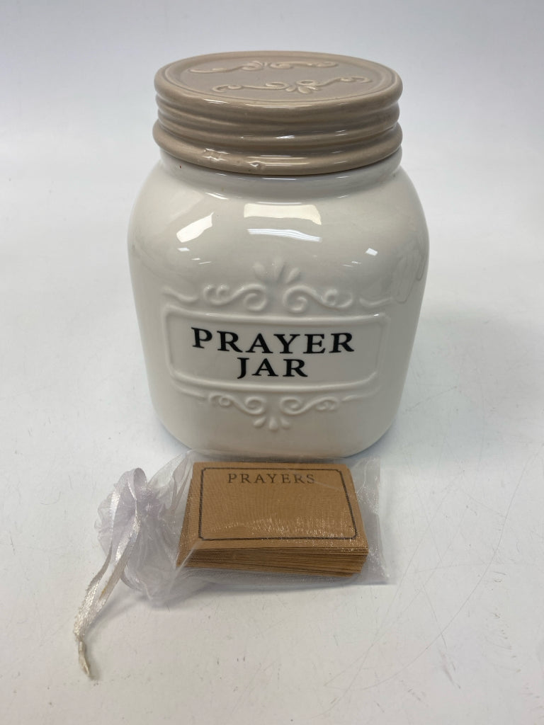 Cream Tan Words Ceramic Misc. Home Item