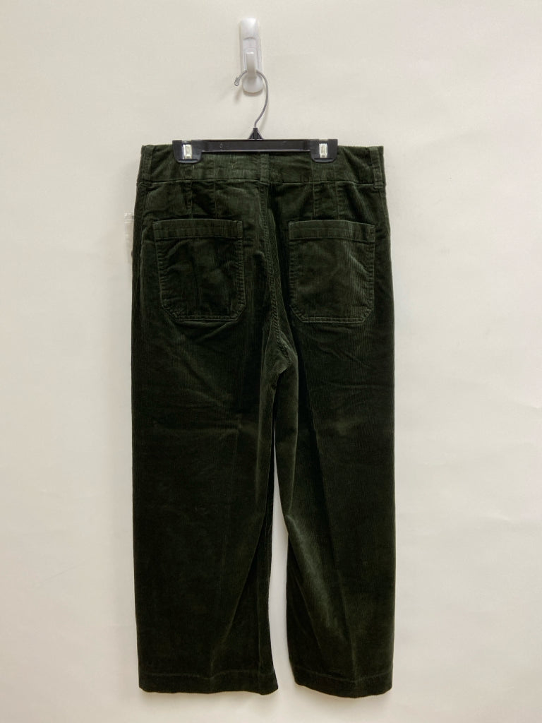 NWT Maeve Size 29 Dark Green Wide Leg Corduroy Ladies Pants
