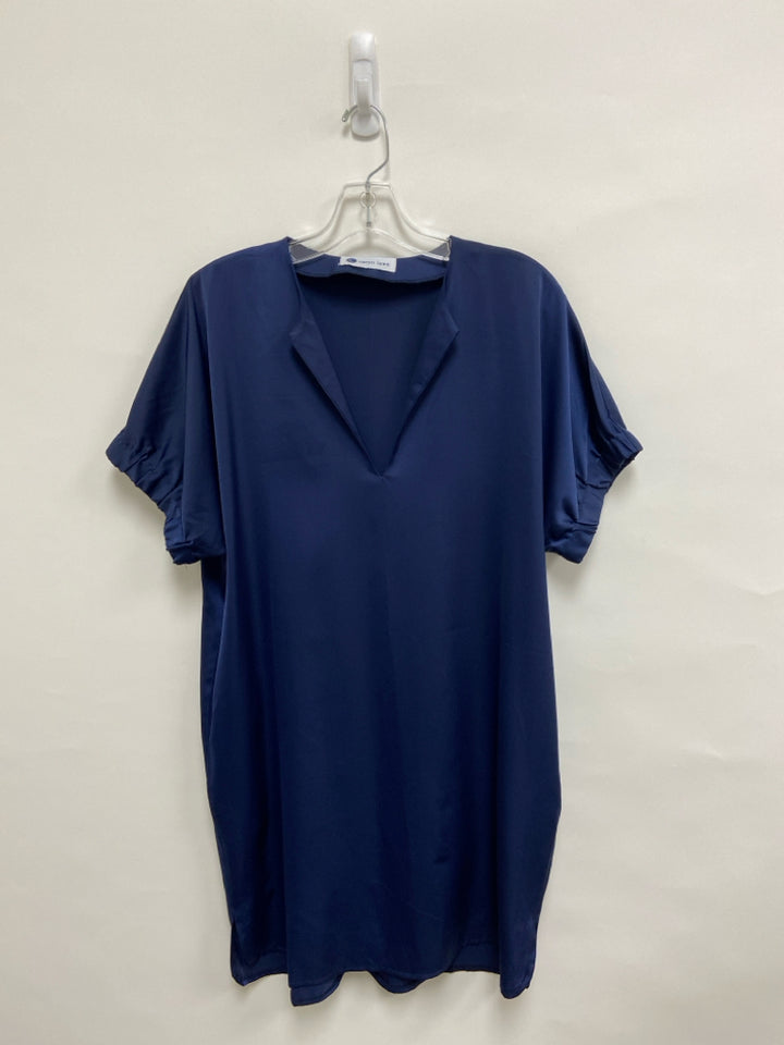 Size OSFM Navy V Neck Ladies Dress