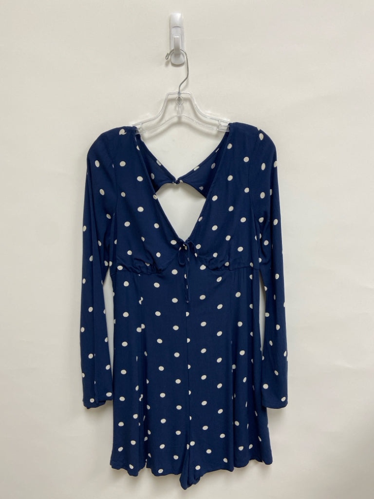 NWT American Eagle Size M Navy White Polka Dot Ladies Dress