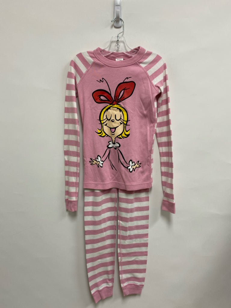 hanna Andersson SIZE 12 Pink White Stripe Girl&