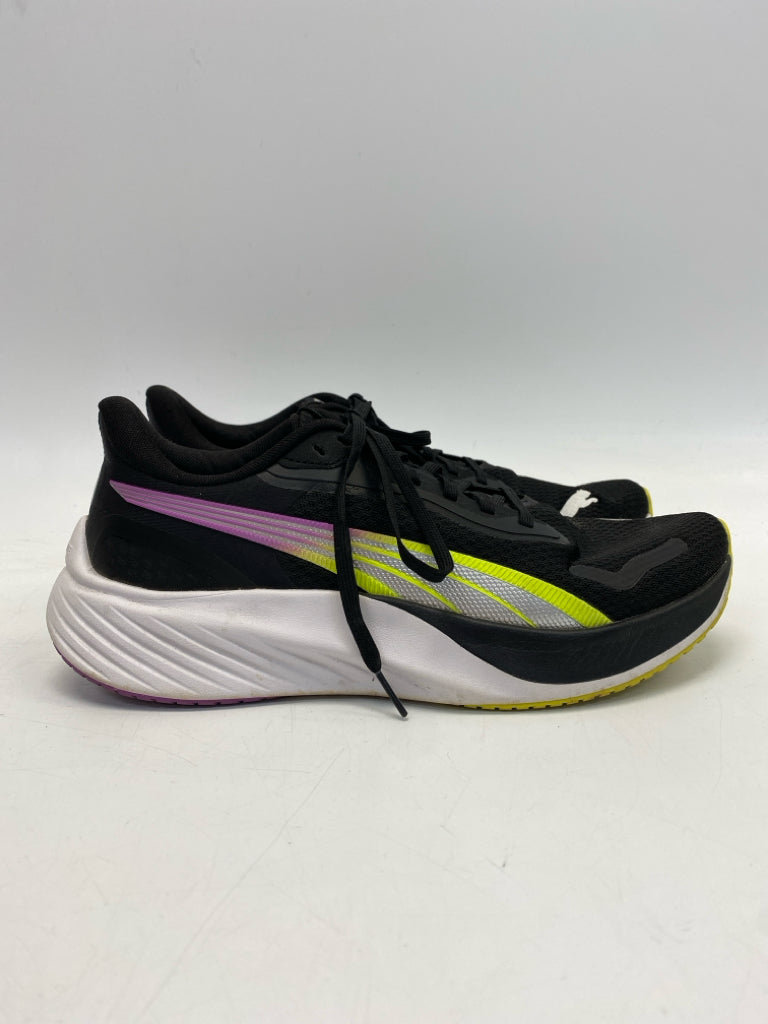 Puma US Shoe Size 11 Black Multi-Color Lace-up Sneakers