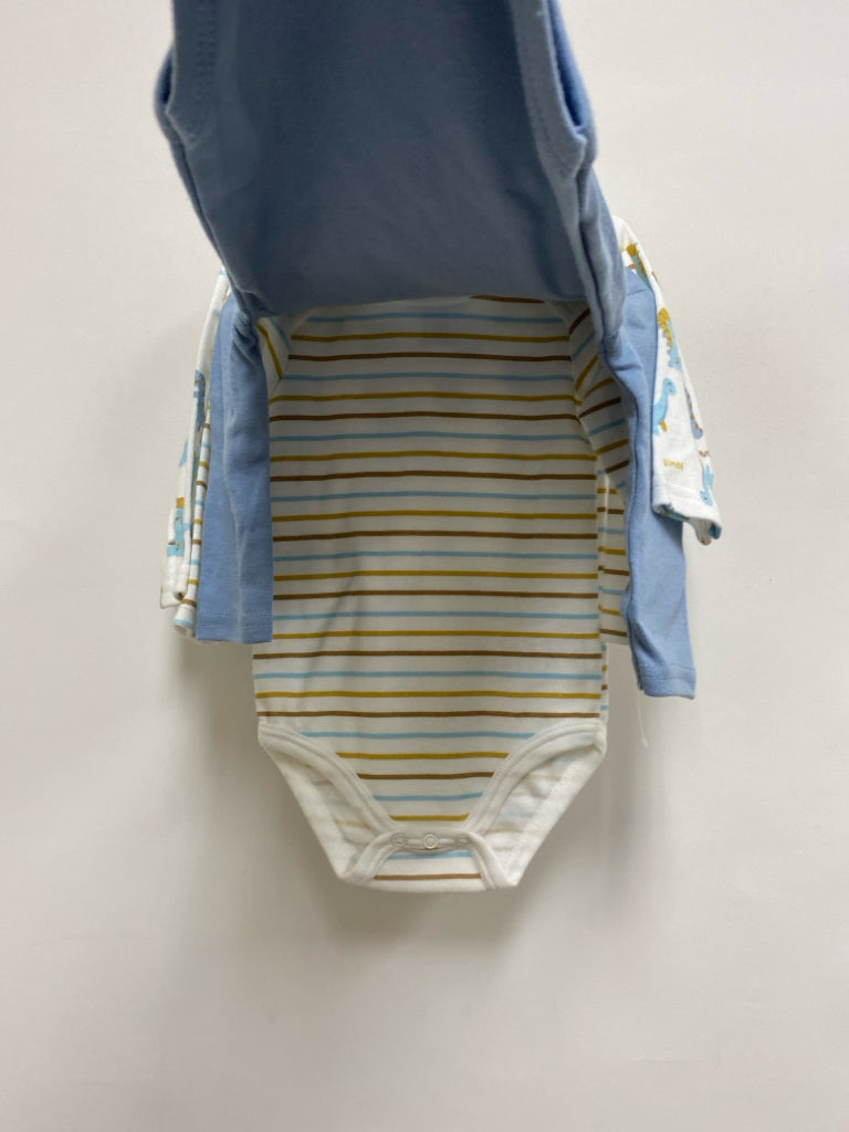 Duck Duck Goose SIZE 3-6M Blue/Cream Brown Dinosaurs Boy&