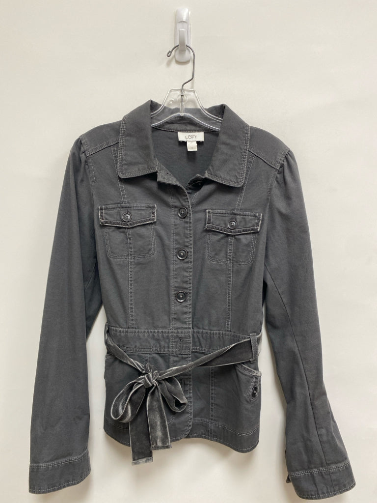 LOFT Size 12 Charcoal Ladies Jacket