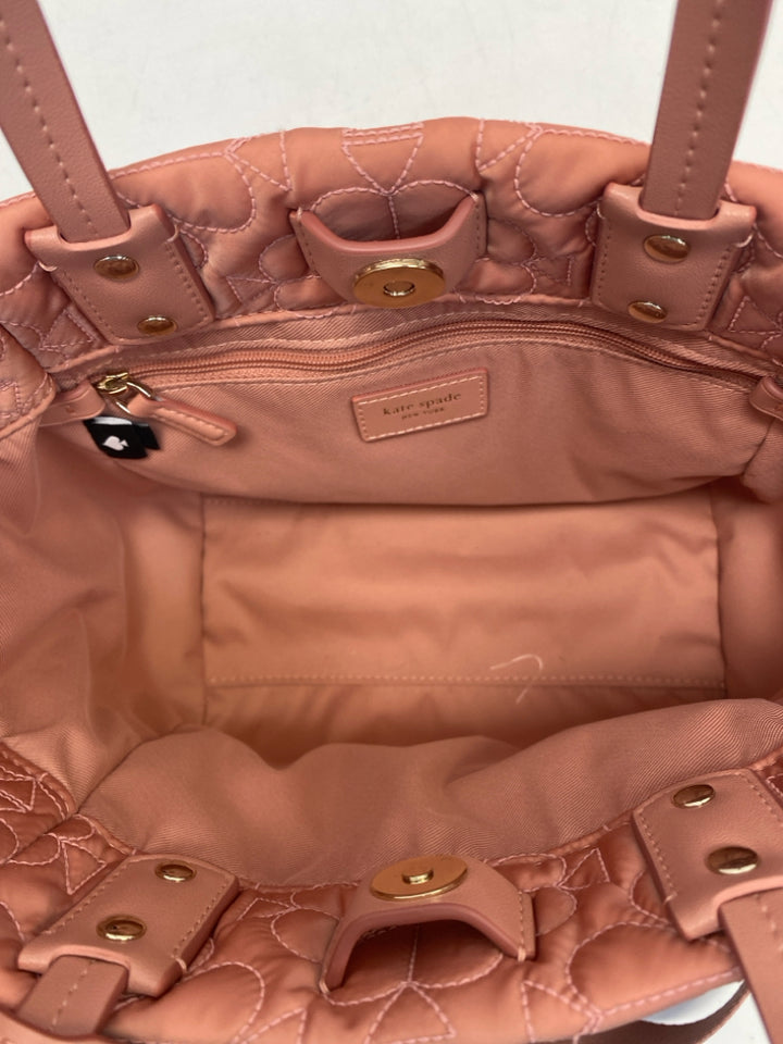 Kate Spade Pink Quilted Nylon Handbag