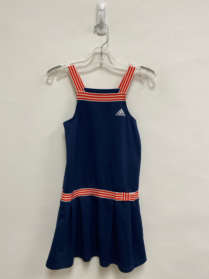 Adidas SIZE 6 Navy Red/White Trimmed Sleeveless Girl&