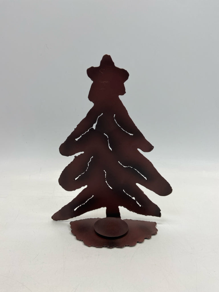 Brown Cut-Out Metal Christmas