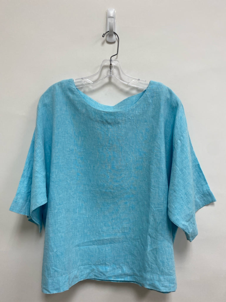 J Jill Size S Aqua Linen Ladies Top