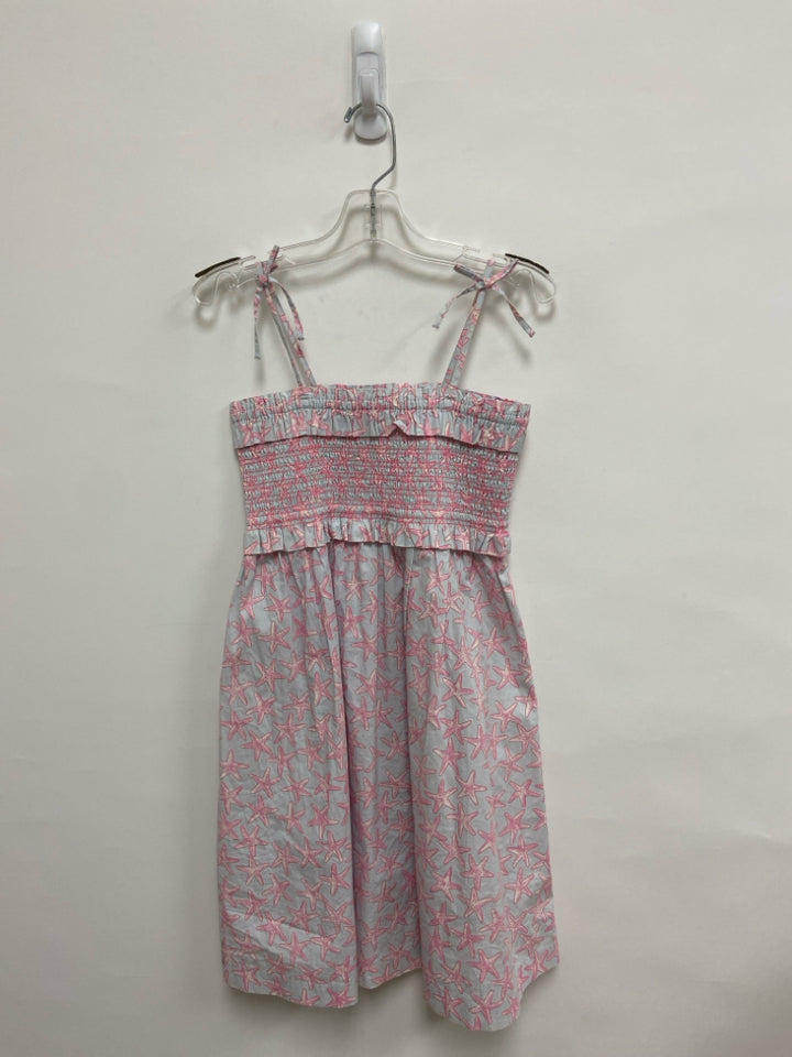 Crew Cuts SIZE 8 Pale Blue Pink Starfish Sleeveless Girl&